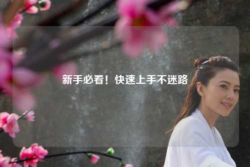 新手必看！快速上手不迷路